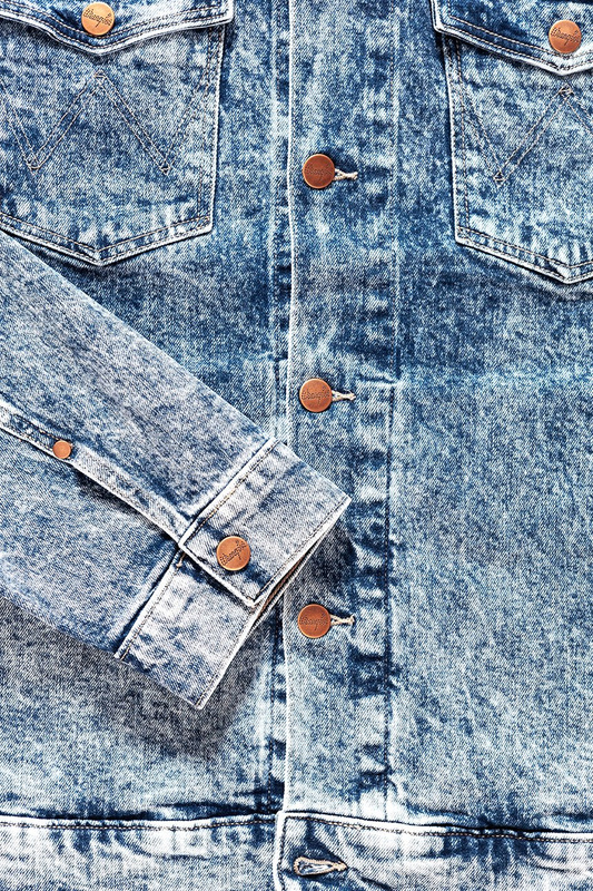 KURTKA JEANSOWA WRANGLER REGULAR JACKET GLACE BLUE W443FK18A 112128860