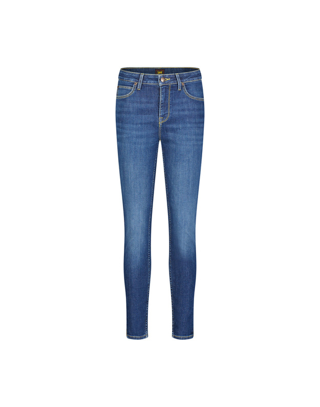 LEE DAMSKIE SPODNIE JEANSOWE SCARLETT HIGH ZIP INDIGO REALNES 112355547 L31B016319