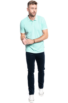 KOSZULKA POLO MĘSKA WRANGLER T-SHIRTS OVERDYE PLUME BLUE W7C15KQVP 112131639