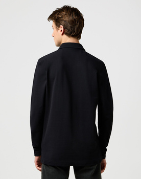 MESKA KOSZULKA WRANGLER LS POLO SHIRT BLACK 112371395