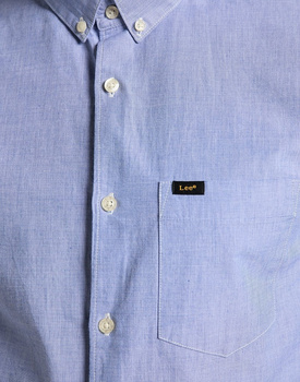KOSZULA MATERIAŁOWA MĘSKA LEE SLIM BUTTON DOWN WASHED BLUE L66XNFLR 112116760