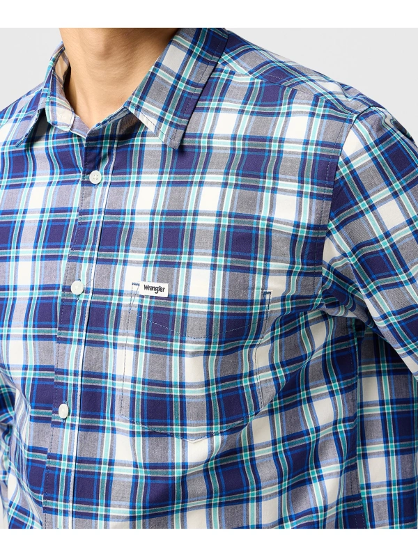 MESKA KOSZULA WRANGLER 1 PKT SHIRT NAVY 112362767