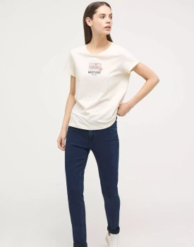 Damskie Spodnie Jeansowe Mustang Style Shelby Skinny Denim Blue 1014342 5000 702