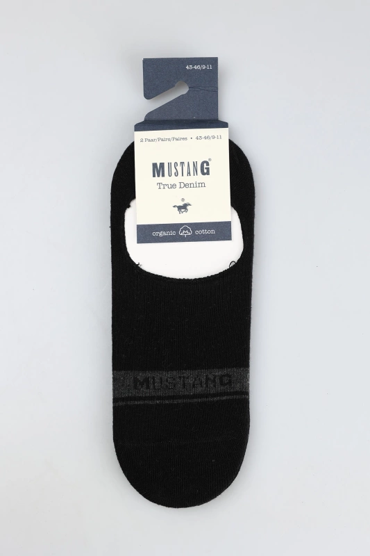 2 pack Męskie Skarpety MUSTANG black MU34009 – 9999