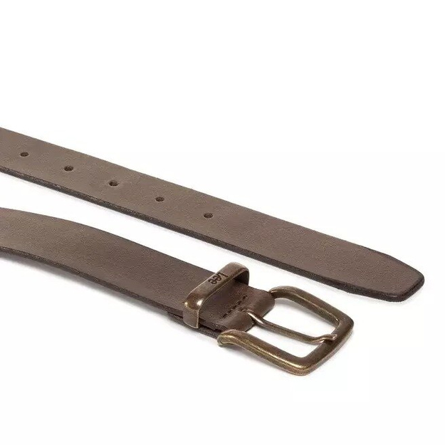 LEE BELT MĘSKI PASEK KLASYCZNY DARK BROWN LS325324 112125155