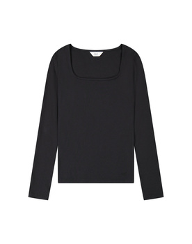 DAMSKA KOSZULKA LEE LS SQUARE NECK BLACK 112370951