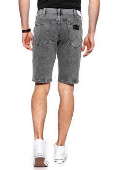 KRÓTKIE SPODENKI WRANGLER DENIM SHORT BLEACHED BLACK W14CRA24P 112126620