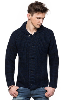 LEE CHUNKY CARDIGAN BRIGHT NAVY L84IOYCF