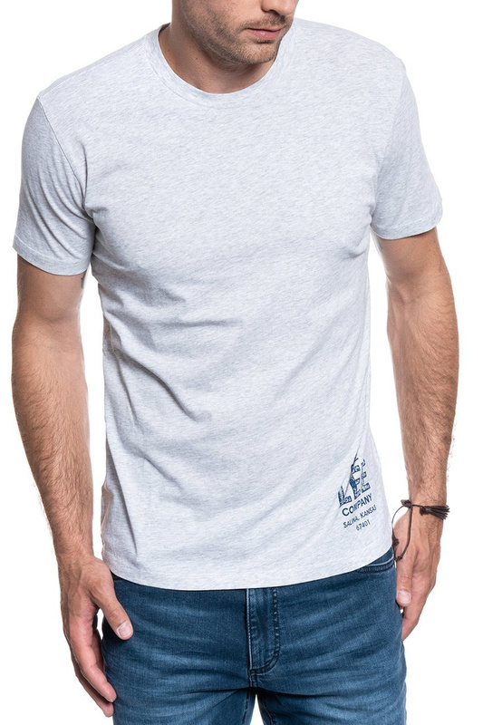 LEE BRANDED TEE SHARP GREY MELE L63KFQ03 112115084