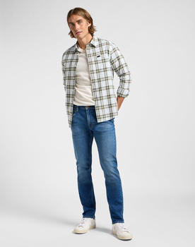 LEE MĘSKA KOSZULA LEESURE SHIRT OLIVE GROVE ECRU PLAI 112363691