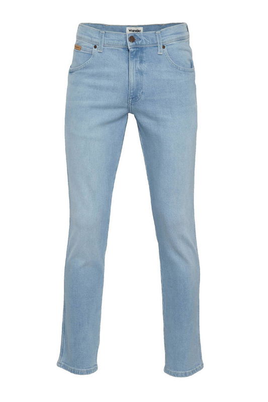 WRANGLER TEXAS SLIM MĘSKIE SPODNIE JEANSOWE CLEAR BLUE W12SZH280 112126539