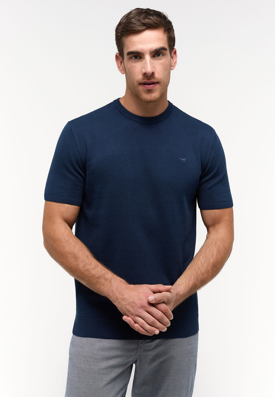 Męski T-shirt MUSTANG Ewen Dress Blues 1014923 5334