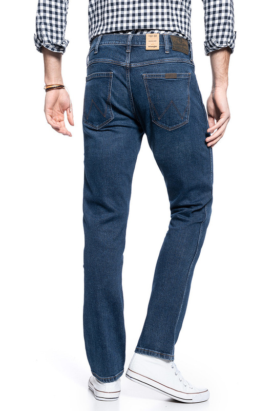 SPODNIE MĘSKIE WRANGLER REGULAR BLUE BLACK W10SHN361 112126003