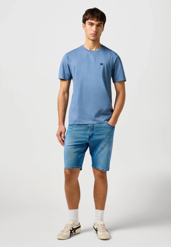 MESKA KOSZULKA WRANGLER SIGN OFF TEE DUSTY BLUE 112362680