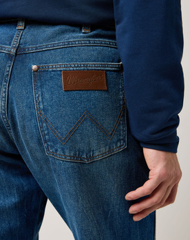 MESKIE SPODNIE WRANGLER FRONTIER RETRO BLUE 112370955