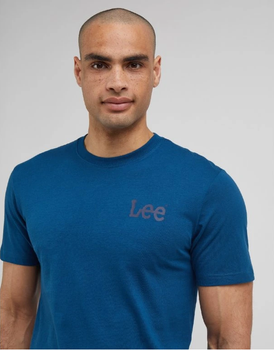 LEE MEDIUM WOBBLY TEE MĘSKA KOSZULKA T-SHIRT ROYAL TEA 112341712 LL04045025