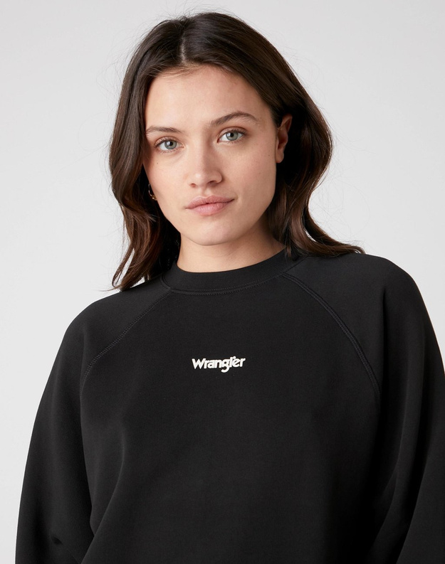 DAMSKA BLUZA WRANGLER RETRO RAGLAN FADED BLACK W6P5HNXV6 112130827