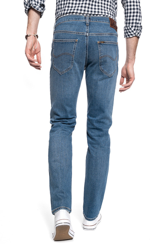 LEE DAREN ZIP FLY MĘSKIE SPODNIE JEANSOWE BROKEN BLUE L707DXSX 112118100