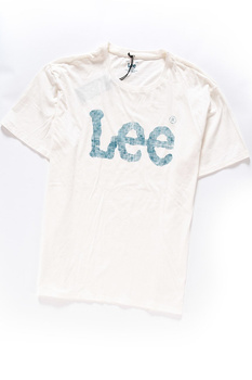 LEE T SHIRT LOGO TEE CLOUD DANCER L62OAIHA