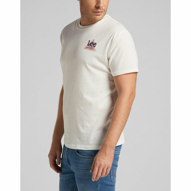 LEE SMALL TRIANGLE TEE MĘSKA KOSZULKA T-SHIRT OFF WHITE L63VFQMK 112140474