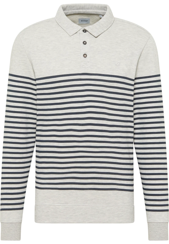 Męski Longsleeve Mustang Style Pinehurst Whisper White Melange 1015684 2078