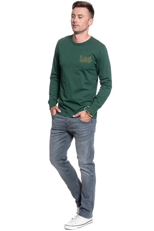 LONGSLEEVE LEE OUTLINE LOGO LS DK BOTTLE GREEN L60GFEBB 112113358