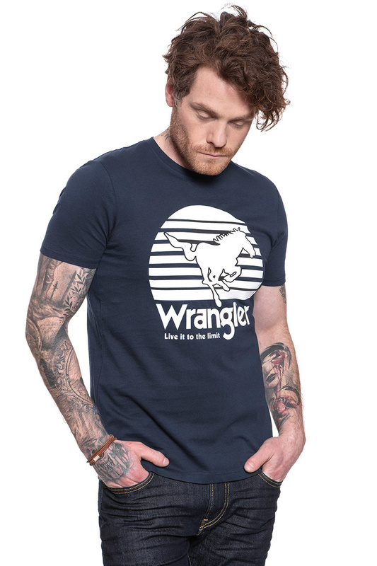 WRANGLER T SHIRT SS HORSE TEE DARK NAVY W7G1D3XAE 112131825