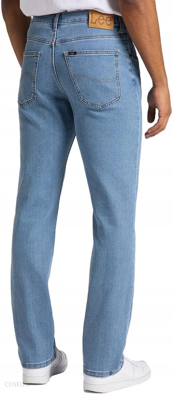 LEE BROOKLYN MĘSKIE SPODNIE JEANSOWE STRAIGHT LIGHT STONEWASH L452MG66 112110160