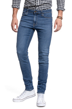 LEE MALONE MĘSKIE SPODNIE JEANSOWE JEANSY EASY BLUE L736DIZK 112120015