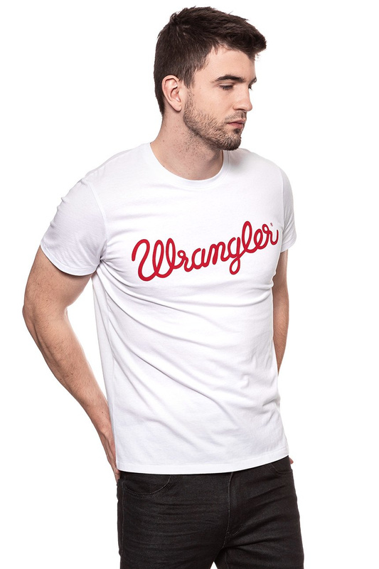 KOSZULKA WRANGLER CREW TEE WHITE W7C51FK12 112131714