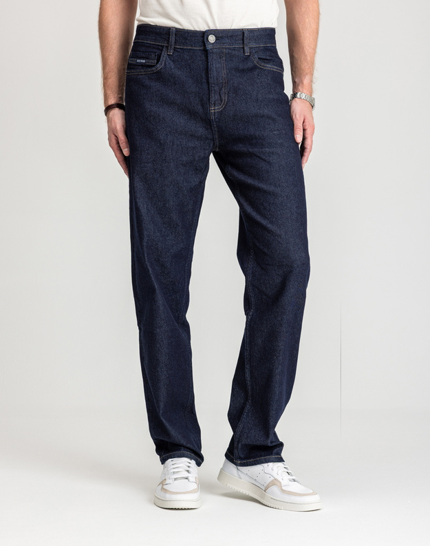 Męskie Spodnie Jeansowe Marcus Jason 2240 Jeans Rough Dry Blue 14-200318