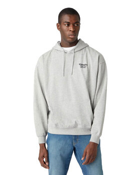 MĘSKA BLUZA WRANGLER WWYG HOODIE MID GREY MEL W6F9H1X37 112141480