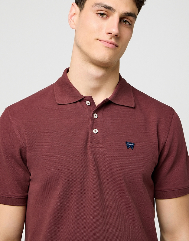 MESKA KOSZULKA POLO WRANGLER POLO SHIRT DECADENT CHOCOLATE 112371398