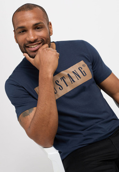 MĘSKI T-SHIRT MUSTANG ALEX C PRINT TOTAL ECLIPSE 1014101 5226