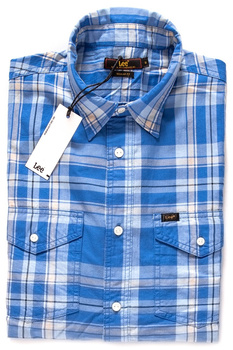 KOSZULA LEE CLEAN WESTERN CITY BLUE L66MUI32 112116575