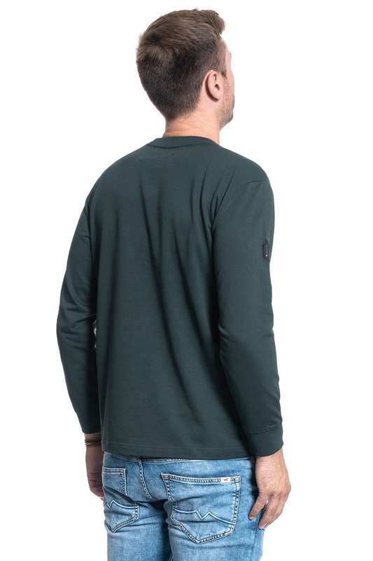 LONGSLEEVE LEE GLOBE PATCH LS DK BOTTLE GREEN L80PWYBB 112121479