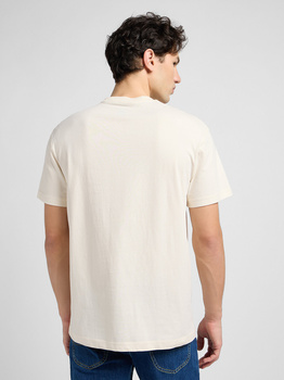 LEE MĘSKA KOSZULKA LEE RELAXED POCKET TEE ECRU 112342986