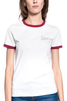 T-SHIRT DAMSKI LEE RINGER TEE SS CLOUD DANCER L44UFEHA 112110014