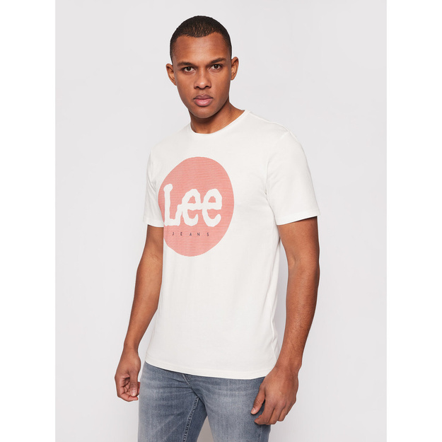 MĘSKI T-SHIRT LEE CIRCLE TEE OFF WHITE L64EFQMK 112115745