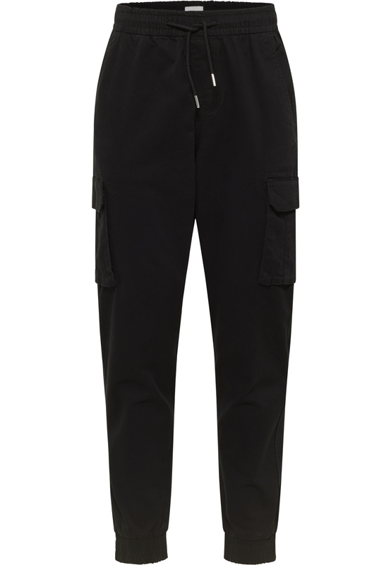 Męskie Spodnie Materiałowe Mustang Style Paris Jogger Cargo Black Beauty 1015896 4185
