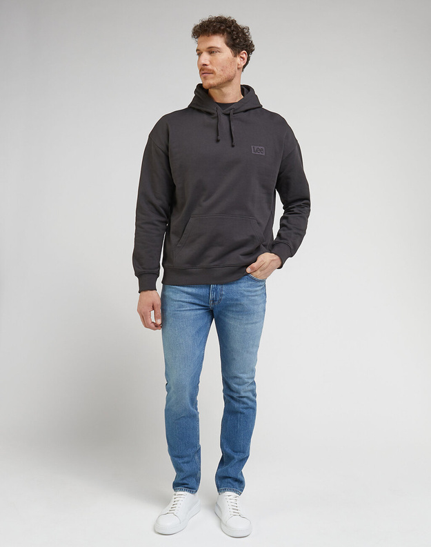 LEE MĘSKA BLUZA CORE LOOSE HOODIE WASHED BLACK 112341677 L84W017013