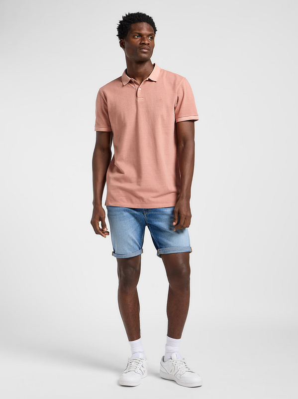 LEE MĘSKA KOSZULKA POLO LEE GARMENT DYE POLO SEPIA 112363861