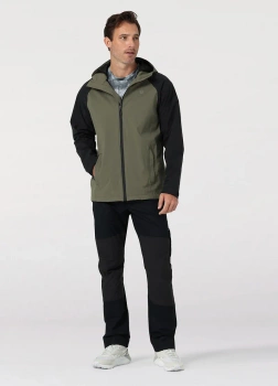MĘSKA KURTKA ZIMOWA WRANGLER RAIN JACKET DUSTY OLIVE 112324309