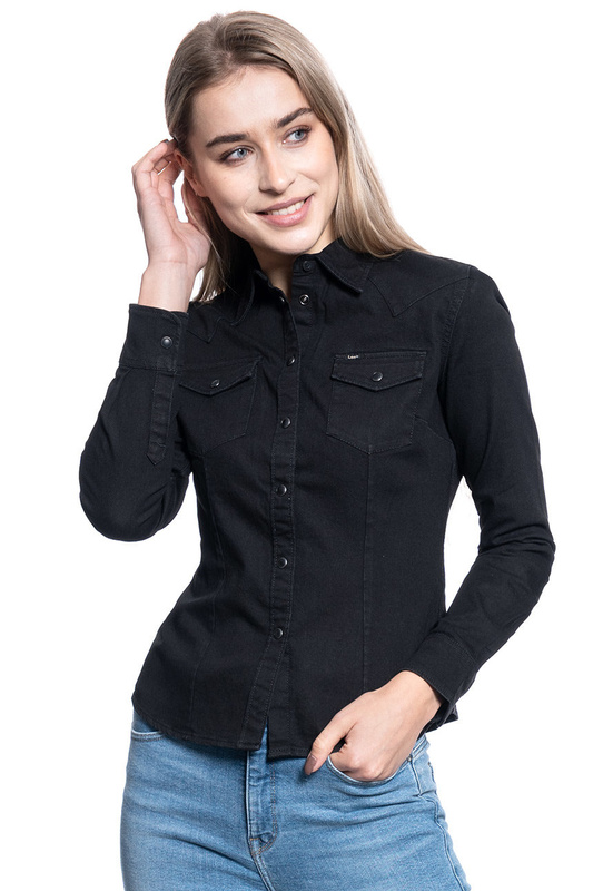 DAMSKA KOSZULA JEANSOWA LEE SLIM WESTERN SHIRT BLACK L45RGV01 112110413