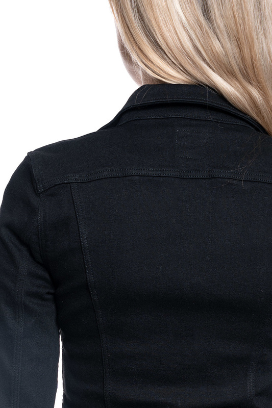 DAMSKA KURTKA JEANSOWA LEE SLIM RIDER BLACK RINSE L541PI47 112112700