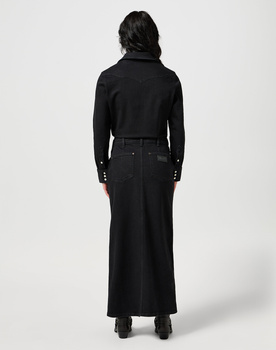 WRANGLER DAMSKA SUKIENKA JEANSOWA WRANGLER DENIM MATCH UP DRESS BLACK 112356782
