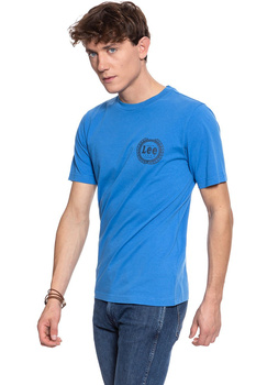 LEE T SHIRT EMBLEM TEE CITY BLUE L61XFE32 112114085