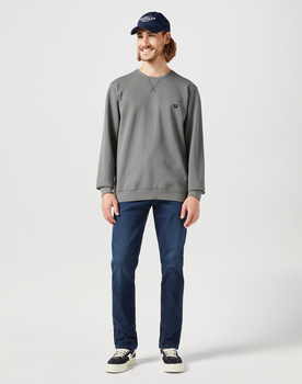 WRANGLER MĘSKA BLUZA WRANGLER SIGN OFF CREW GUN METAL 112350537