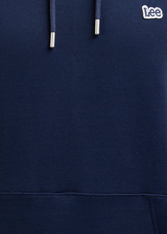 LEE PLAIN HOODIE MĘSKA BLUZA Z KAPTUREM EMPEROR NAVY L80YRFA67