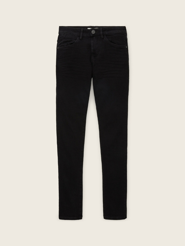 Męskie Spodnie Jeansowe Tom Tailor Troy Czarne Slim Fit 1021160 10270